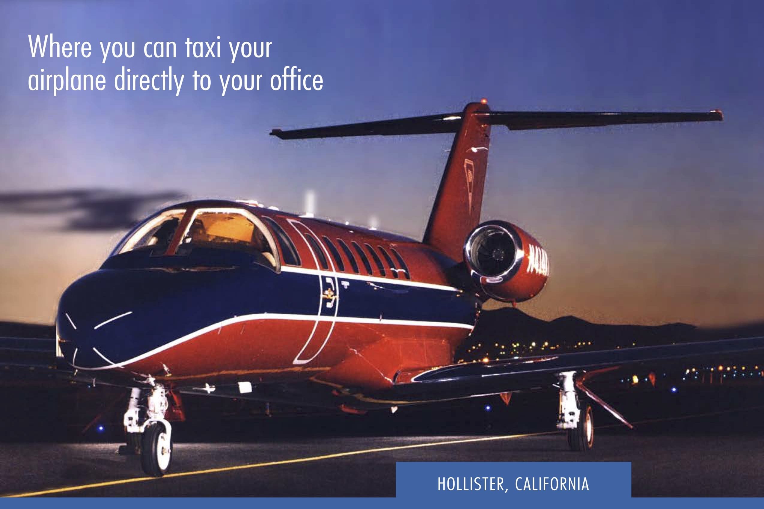 Brochure cover for Airpark Business Center in Hollister, CA